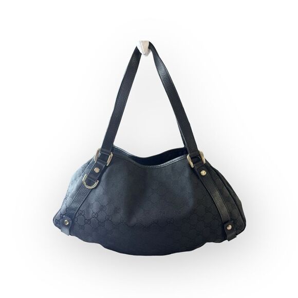 Gucci GG Supreme Abbey Canvas & Leather Shoulder Bag - Picture 8 of 13